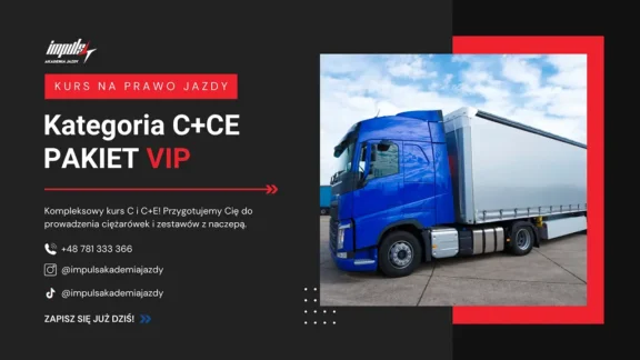 Prawo jazdy kat. C+CE (PAKIET VIP)